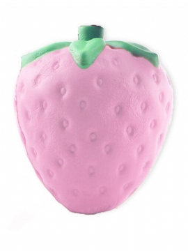 11.5x9.5 cm Kawaii Squishy Strawberry Soft Telefon Nøkkelring Vesker Stropper Sakte Stigende