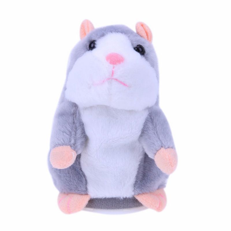 16/18 cm Lovely Talking Hamster Plysj Leke Søt Snakke Talende Lyd Record Toys