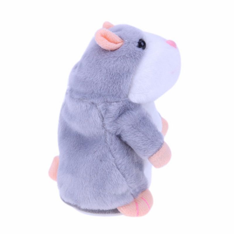 16/18 cm Lovely Talking Hamster Plysj Leke Søt Snakke Talende Lyd Record Toys