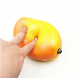 17 cm Giggle Bread Squishy Mango Sakte Stigende Originalemballasje Frukt Collection Dekor