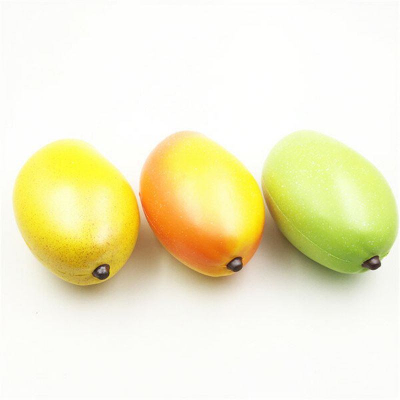 17 cm Giggle Bread Squishy Mango Sakte Stigende Originalemballasje Frukt Collection Dekor