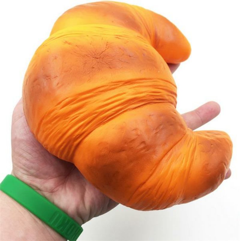 18 cm Squishyfun Jumbo Croissant Squishy Brød Super Sakte Stigende Squeeze Collection Leketøy Morsom Gave