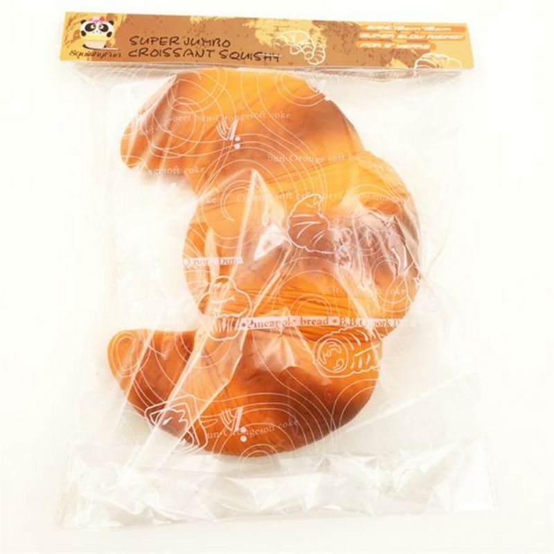 18 cm Squishyfun Jumbo Croissant Squishy Brød Super Sakte Stigende Squeeze Collection Leketøy Morsom Gave