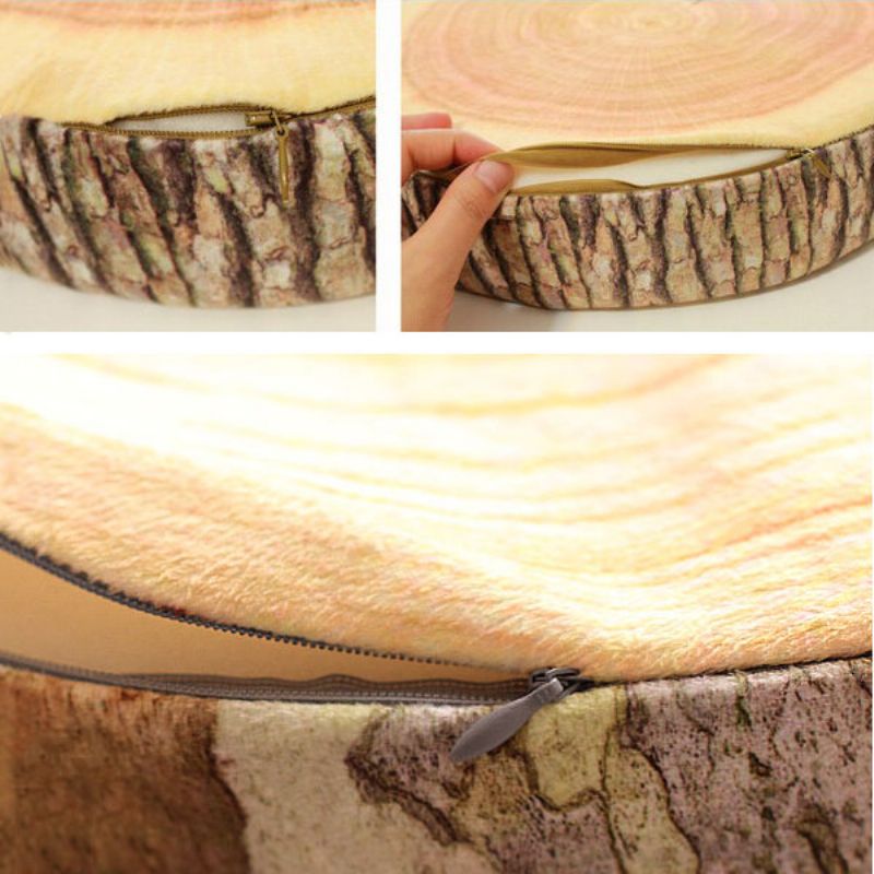 3d Stubbe Logg Tre Pute Sycamore Tree Hjemmekontor Bildekor