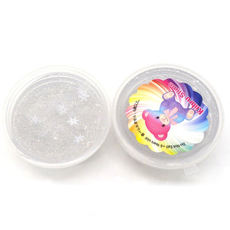 4 Stk Kiibru Slime Pearl Star Glitter Simulert Crystal Mud Jelly Plasticine Stress Relief Gift Leke