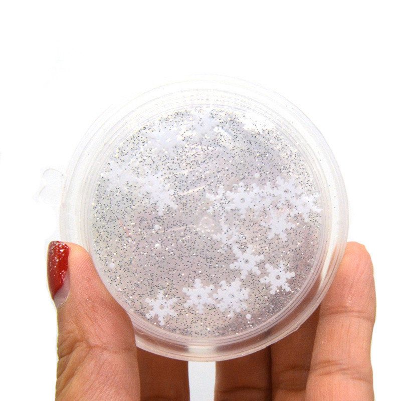 4 Stk Kiibru Slime Pearl Star Glitter Simulert Crystal Mud Jelly Plasticine Stress Relief Gift Leke