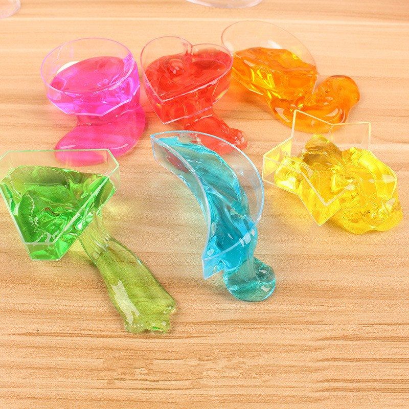 6 Stk Crystal Diamond Star Slime Jelly Plasticine Stress Relief Gift Toy