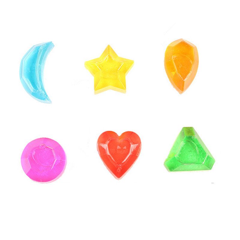 6 Stk Crystal Diamond Star Slime Jelly Plasticine Stress Relief Gift Toy