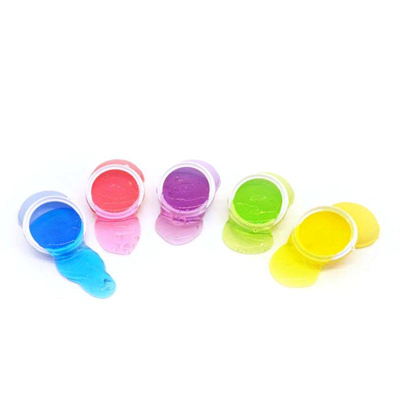 6 Stk Macaron Slime Macaroon Crystal Clay Gummi Mud Intelligent Håndgummi Plasticine Diy Lekegavegave