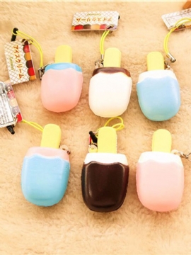 6x3x1.7cm Kawaii Squishy Simulation Iskremleker Sakte Stigende Morsomme Leker Myk Dekorasjon