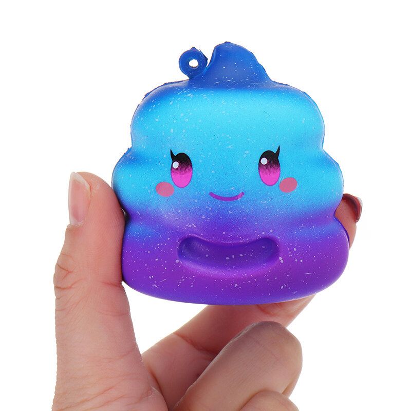 7 cm Crazy Squishy Galaxy Poo Slow Rising Scented Cartoon Bun Gift Decor Collection