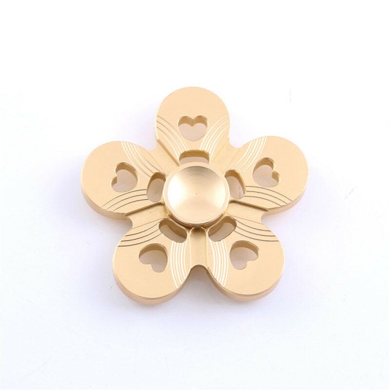 Aluminiumslegering Fem Blader Fargerik Fidget Hand Spinner Edc Reduser Stress Fokus Oppmerksomhetsleker