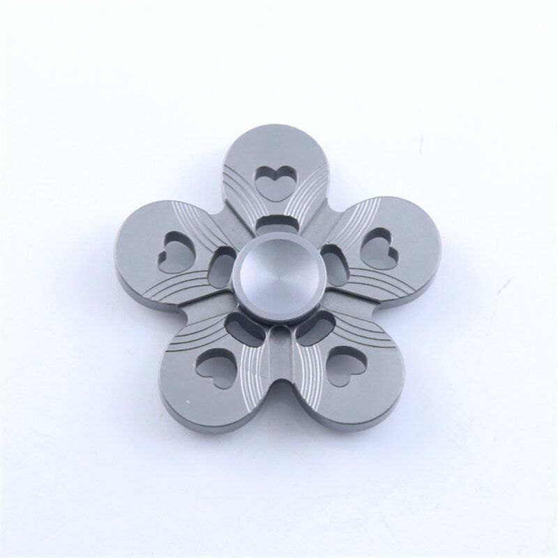 Aluminiumslegering Fem Blader Fargerik Fidget Hand Spinner Edc Reduser Stress Fokus Oppmerksomhetsleker