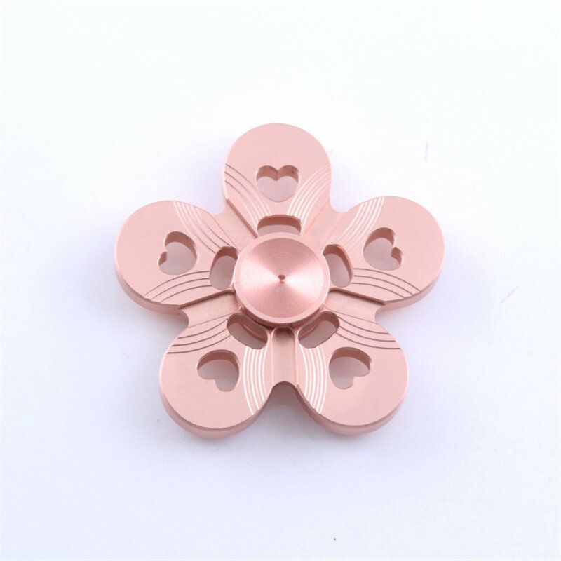 Aluminiumslegering Fem Blader Fargerik Fidget Hand Spinner Edc Reduser Stress Fokus Oppmerksomhetsleker