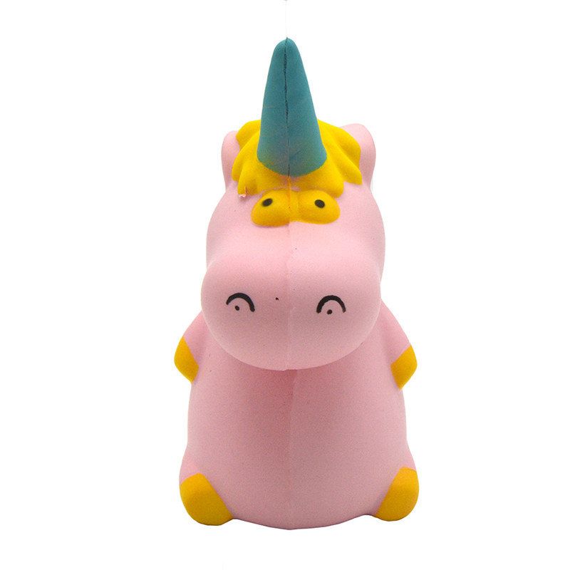 Areedy Squishy Baby Unicorn 14cm*10cm*8cm Super Sakte Stigende Søt Rosa Duftende Originalpakke