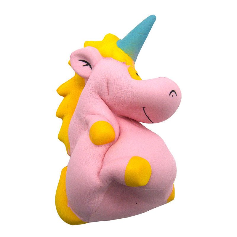 Areedy Squishy Baby Unicorn 14cm*10cm*8cm Super Sakte Stigende Søt Rosa Duftende Originalpakke