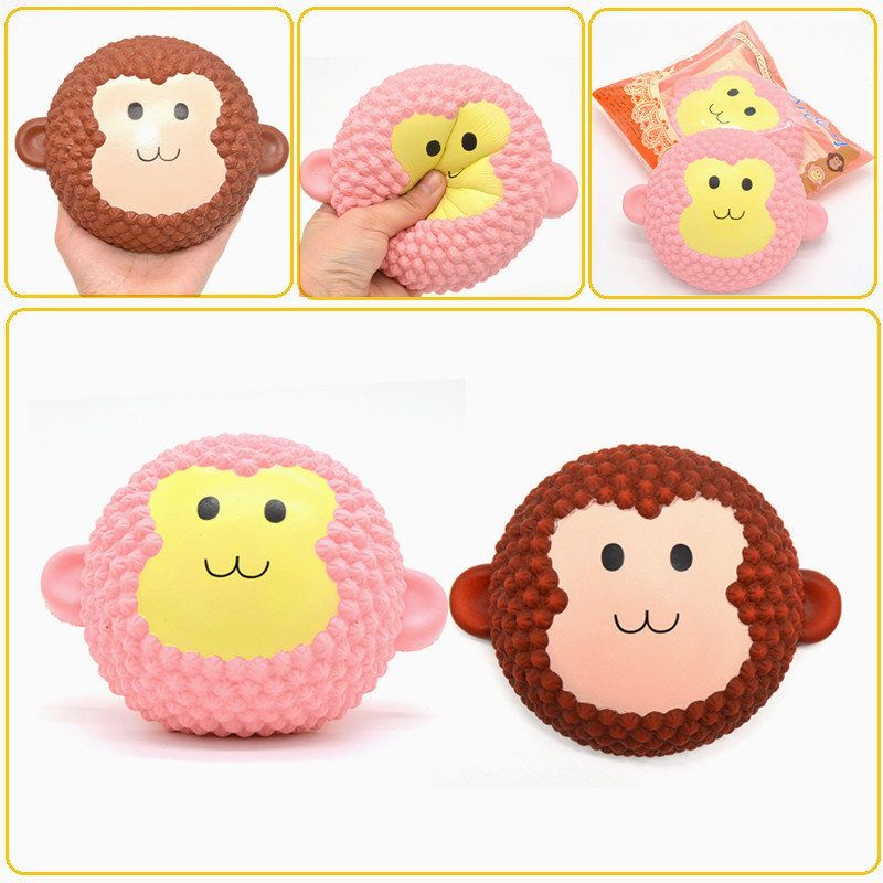 Areedy Squishy Jumbo Monkey Cake 15 cm Duftende Sakte Stigende Originalemballasjesamling Gavedekor