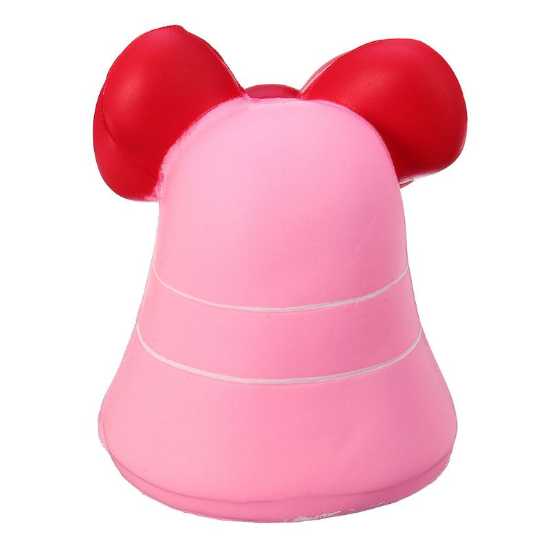 Bow-knot Bell Squishy Jumbo Sakte Stigende Myk Leketøy Gavesamling Med Emballasje