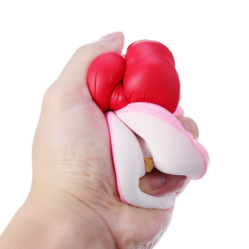 Bow-knot Bell Squishy Jumbo Sakte Stigende Myk Leketøy Gavesamling Med Emballasje