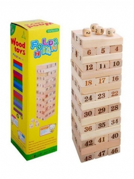 Brettspill Domino Tower Game Trestabler Treleker Til Pedagogiske Leker Gave For Barn