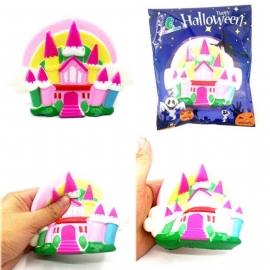 Chameleon Squishy Halloween Castle Slow Rising Toy 16x11x4cm Med Original Emballasje