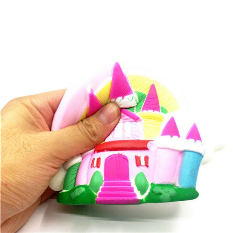 Chameleon Squishy Halloween Castle Slow Rising Toy 16x11x4cm Med Original Emballasje