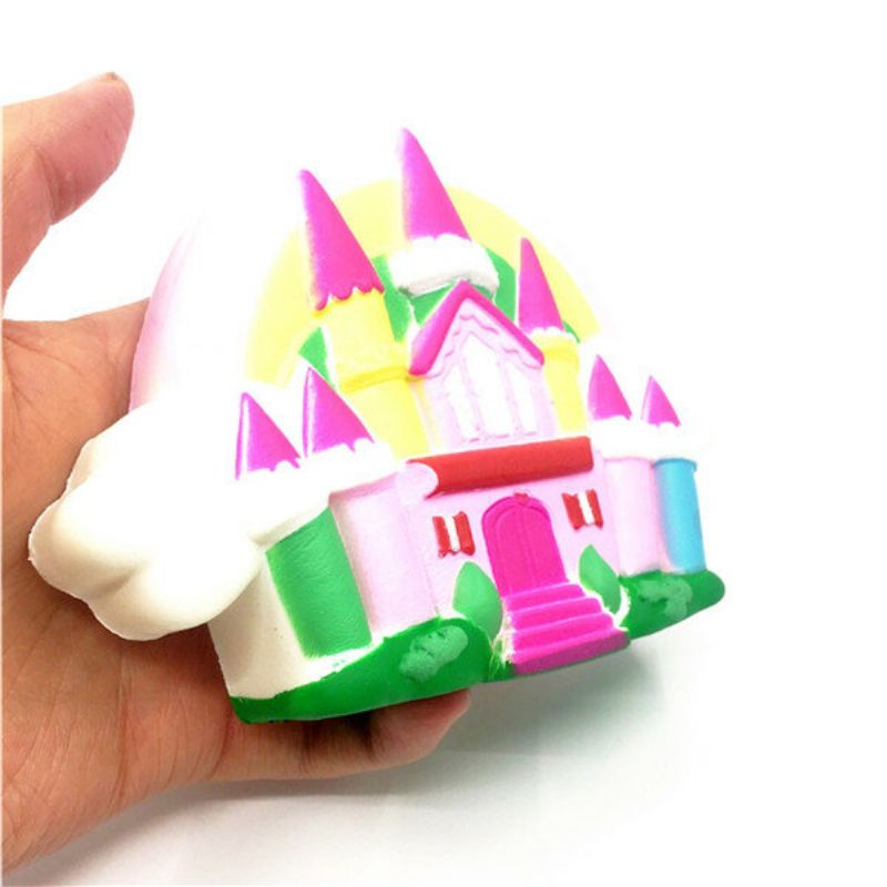 Chameleon Squishy Halloween Castle Slow Rising Toy 16x11x4cm Med Original Emballasje