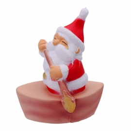 Christmas Roing Mann Squishy Myk Sakte Stigende Med Emballasje Collection Gift