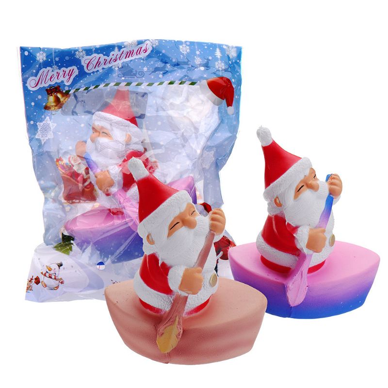 Christmas Roing Mann Squishy Myk Sakte Stigende Med Emballasje Collection Gift