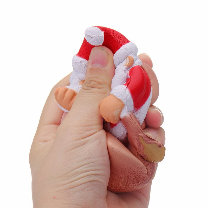 Christmas Roing Mann Squishy Myk Sakte Stigende Med Emballasje Collection Gift