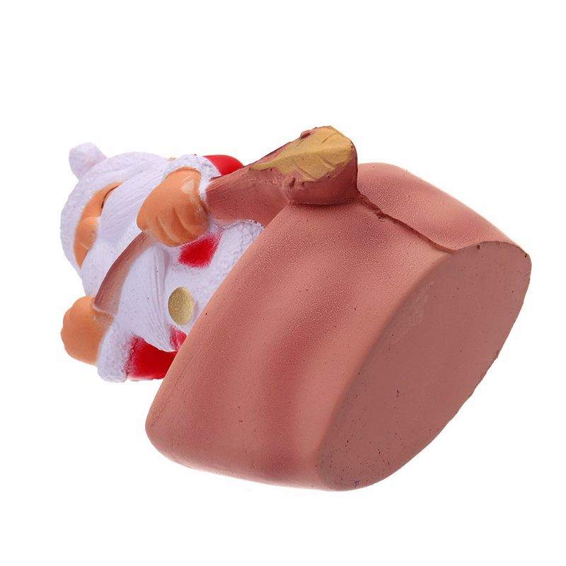 Christmas Roing Mann Squishy Myk Sakte Stigende Med Emballasje Collection Gift