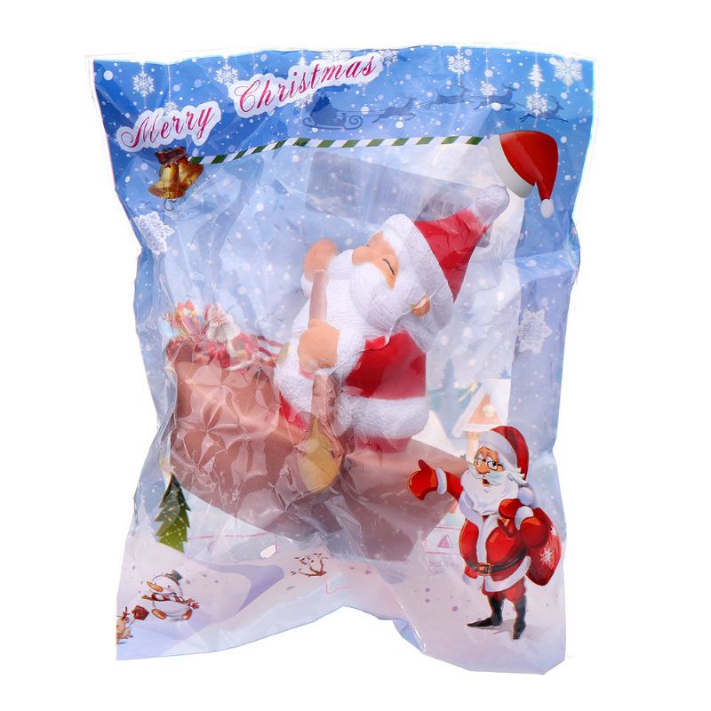 Christmas Roing Mann Squishy Myk Sakte Stigende Med Emballasje Collection Gift