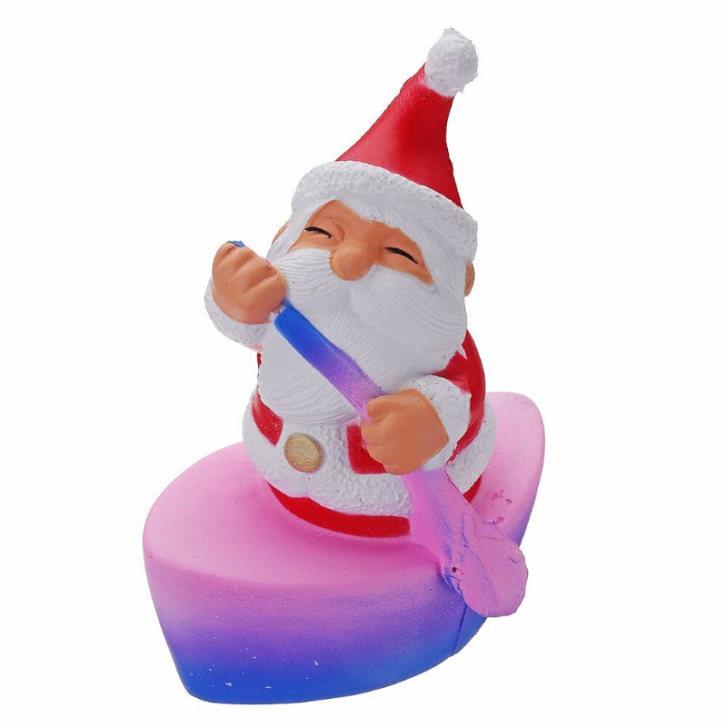 Christmas Roing Mann Squishy Myk Sakte Stigende Med Emballasje Collection Gift