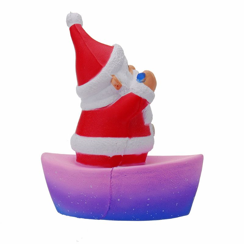 Christmas Roing Mann Squishy Myk Sakte Stigende Med Emballasje Collection Gift