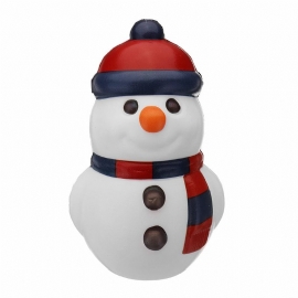 Christmas Snowman Squishy Myk Sakte Stigende Med Emballasjesamling Gaveleketøy