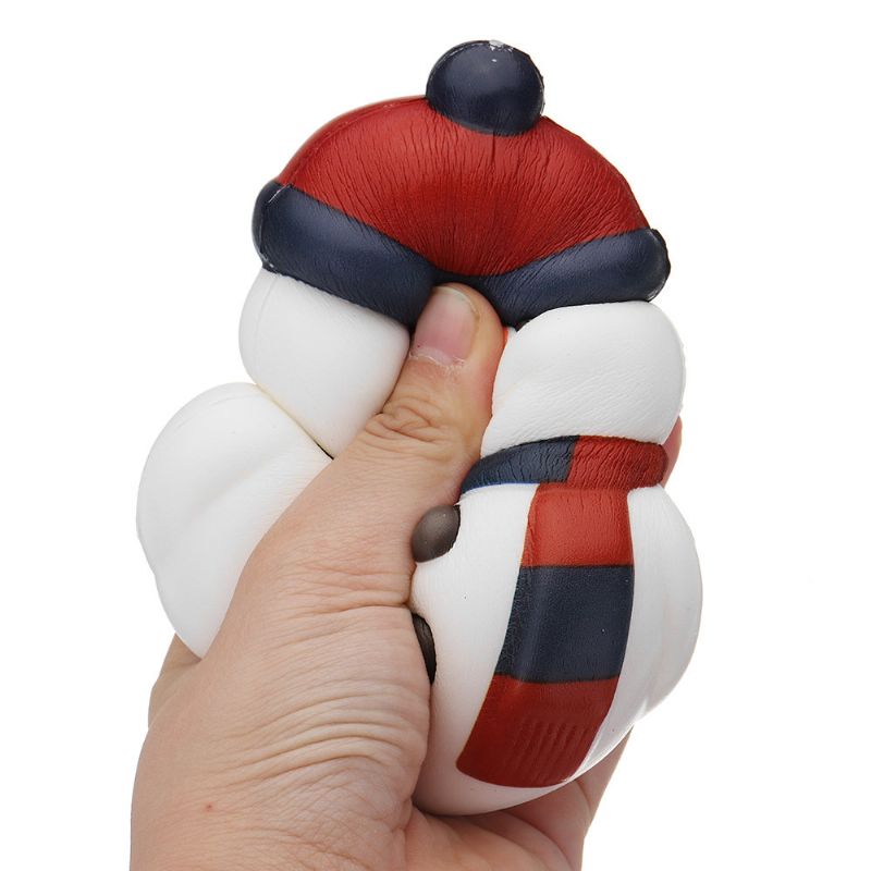 Christmas Snowman Squishy Myk Sakte Stigende Med Emballasjesamling Gaveleketøy