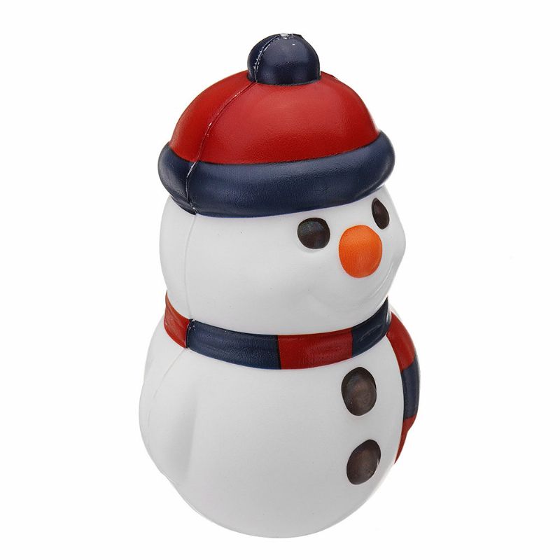 Christmas Snowman Squishy Myk Sakte Stigende Med Emballasjesamling Gaveleketøy