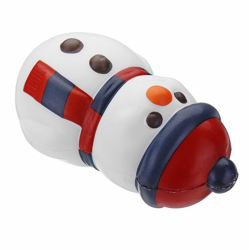 Christmas Snowman Squishy Myk Sakte Stigende Med Emballasjesamling Gaveleketøy