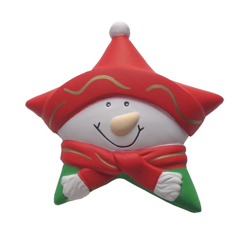 Christmas Snowman Star Squishy Med Emballasje