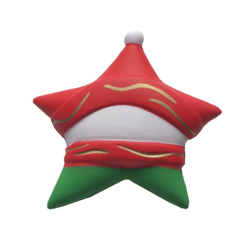 Christmas Snowman Star Squishy Med Emballasje