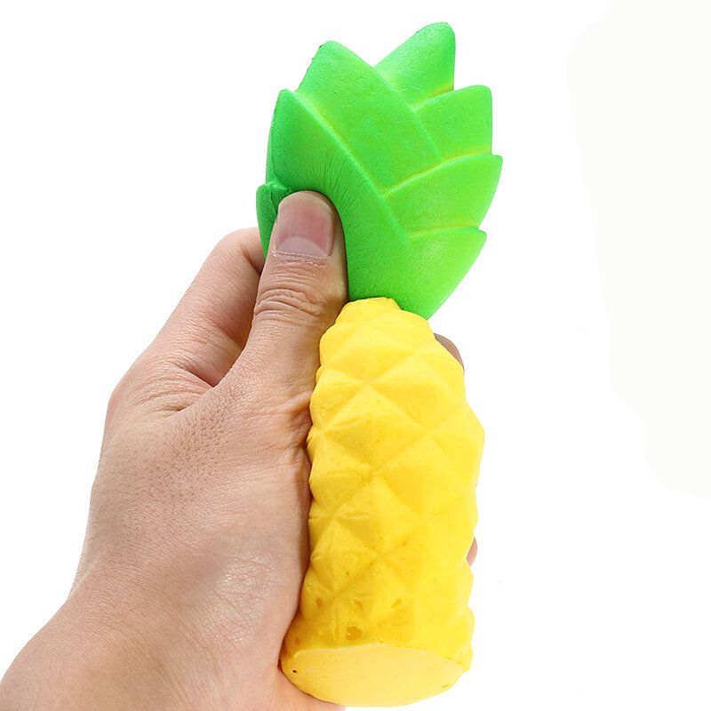 Cool Pineapple Squishy Slow Rising Toy Tag Soft Squeeze Collection Gavedekor Leketøy