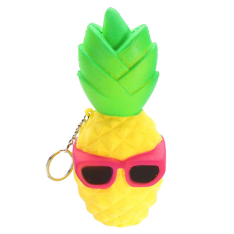 Cool Pineapple Squishy Slow Rising Toy Tag Soft Squeeze Collection Gavedekor Leketøy