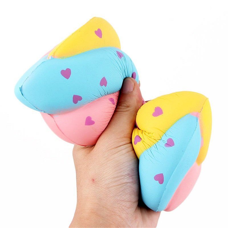 Cotton Candy Squishy Myk Sakte Stigende Med Emballasje Collection Gift Marshmallow Toy