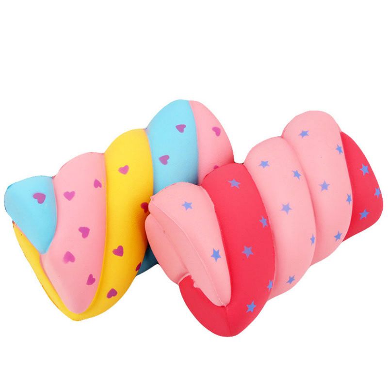 Cotton Candy Squishy Myk Sakte Stigende Med Emballasje Collection Gift Marshmallow Toy