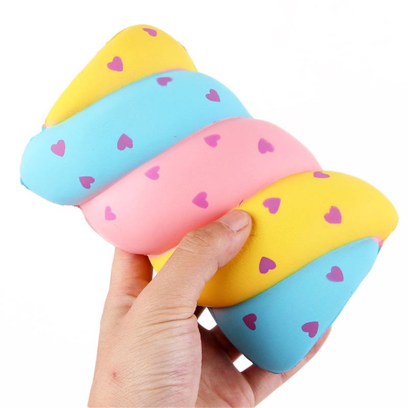 Cotton Candy Squishy Myk Sakte Stigende Med Emballasje Collection Gift Marshmallow Toy