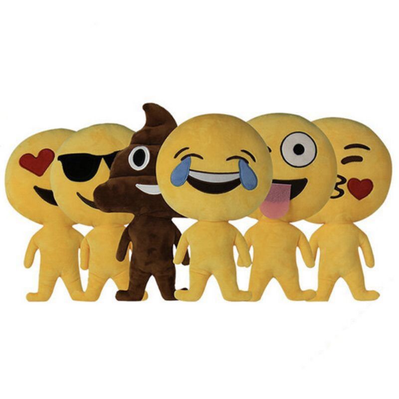 Creative Funny Emoji Expression Pute Plysj Sovesofa Bilpute Bursdagsgave Triksleker