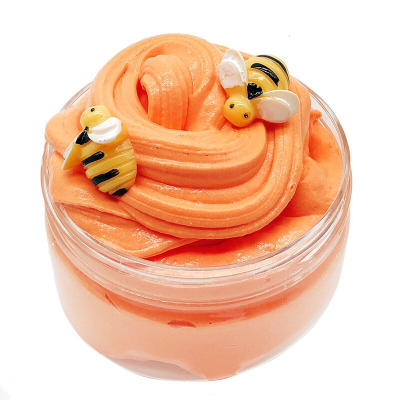 Diy Fruit Slime Fluffy Cotton Mud Flerfarget Cup Cake Clay 100 Ml