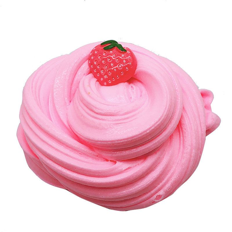 Diy Fruit Slime Fluffy Cotton Mud Flerfarget Cup Cake Clay 100 Ml