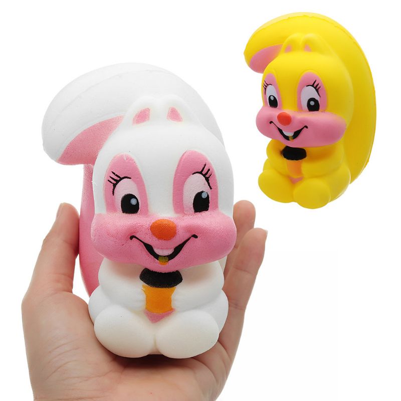 Ekorn Squishy Kawaii Animal Slow Rising Toy Cartoon Doll Gift Collection