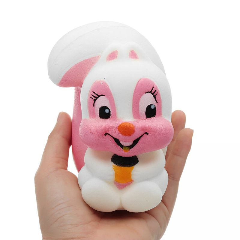 Ekorn Squishy Kawaii Animal Slow Rising Toy Cartoon Doll Gift Collection